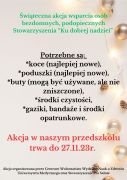 Świąteczna pomoc osobom bezdomnym